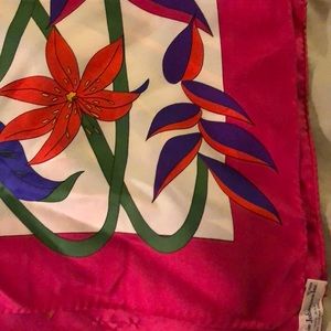Vintage Ginnie Johansen Inc silk scarf